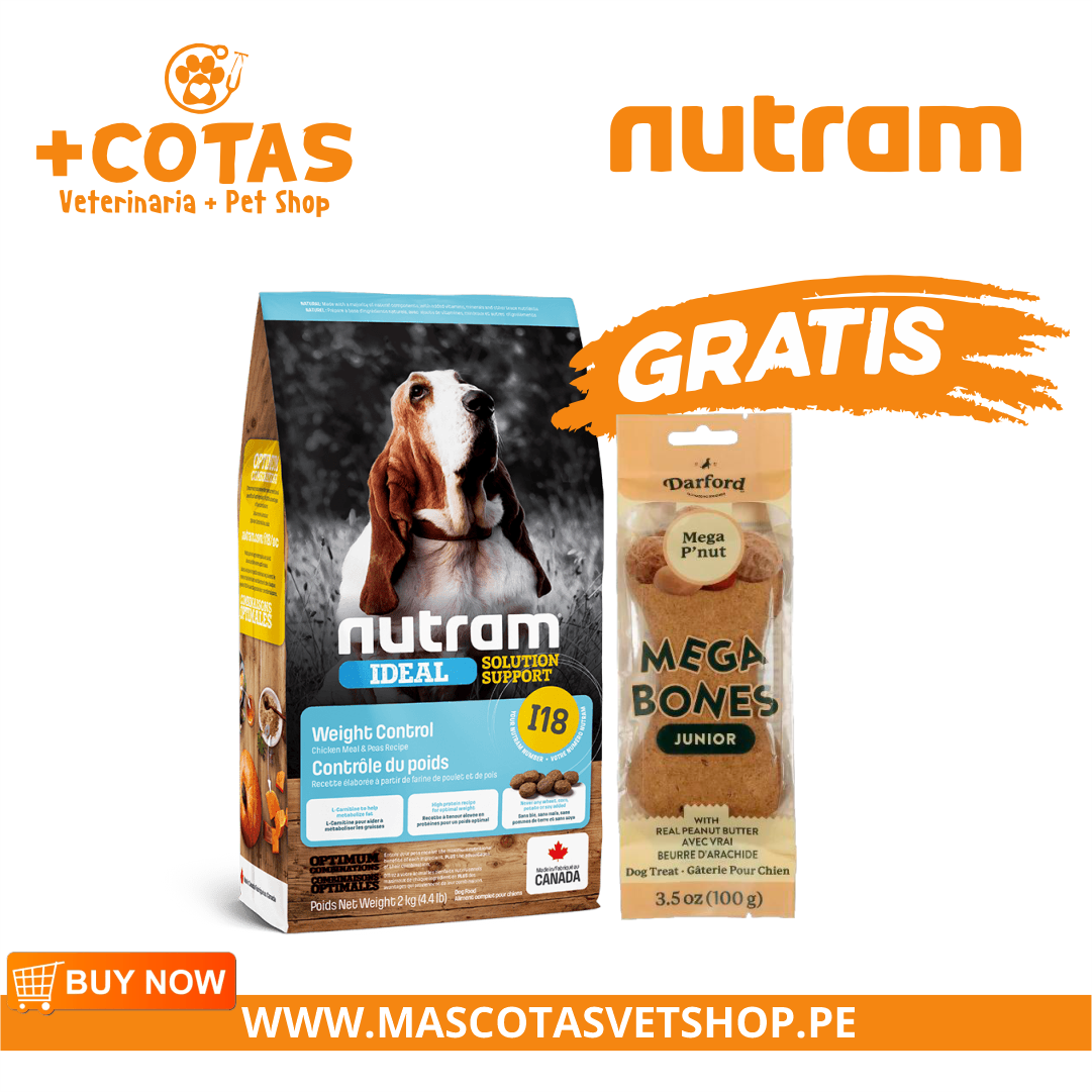 Promo Combo 18112025 nutram 0201 Nutram I18 Weight Control Dog 11.4Kg - Imagen 1