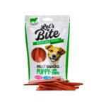 LET'S BITE MEAT SNACKS PUPPY LAMB STRIPES 80 gr.