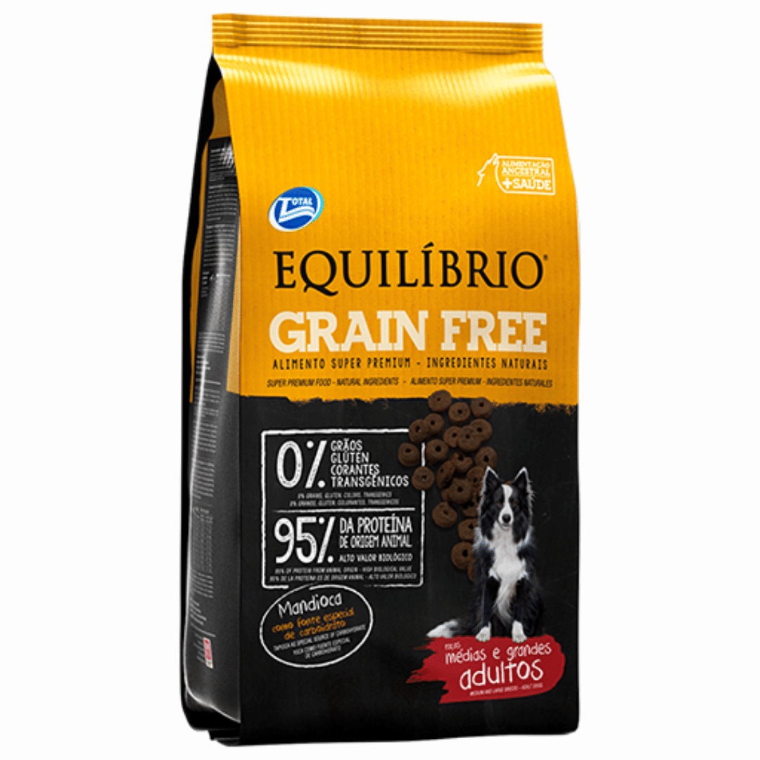 EQUILIBRIO GRAIN FREE ADULT DOG MEDIUM & LARGE BREEDS 12 Kg