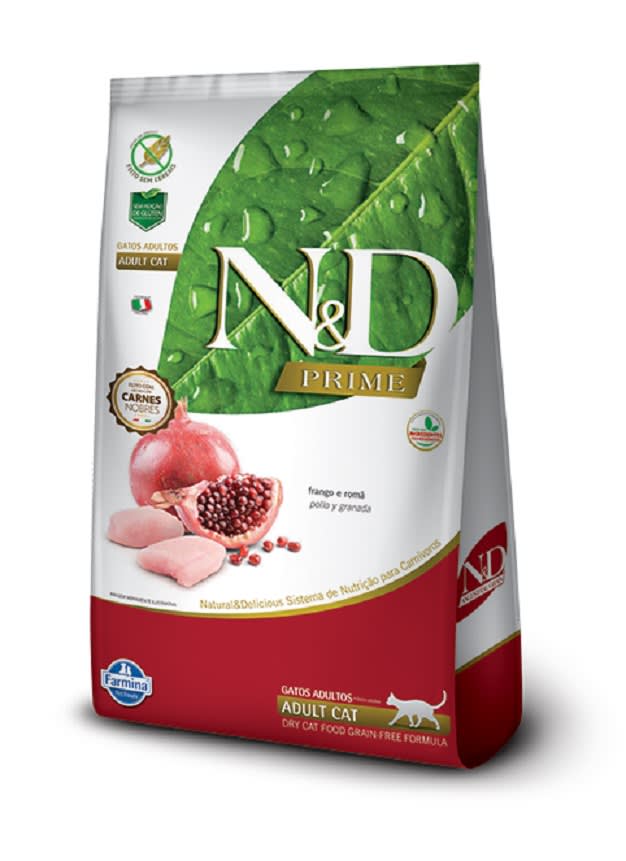 ND1 N&D – Gatos Adultos – Pollo y Granada 7,5kg - Imagen 1