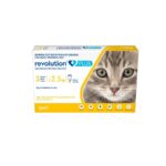 REVOLUTION PLLUS GATO HASTA 2,5 KG X 3 PIPETAS AMARILLA