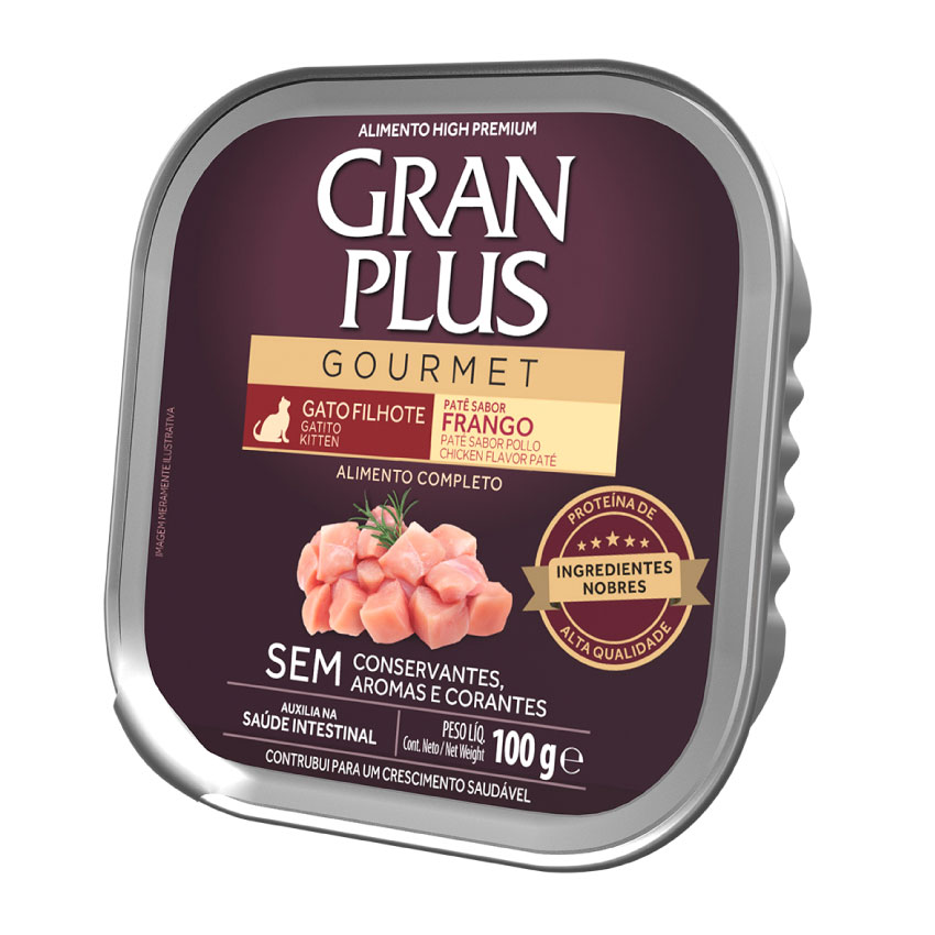 gran-plus-pate-gato-adulto-filete-pollo Pate Gran Plus para Gatito (Kitten) de Pollo 100gr - Imagen 1