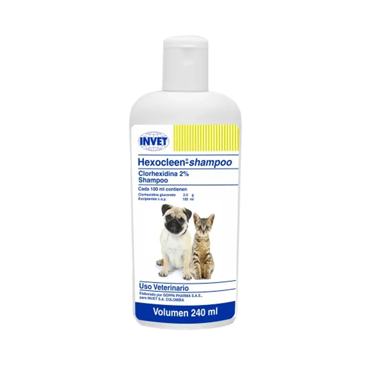 hexocleen (2) Shampoo Hexocleen 240ML - Imagen 1